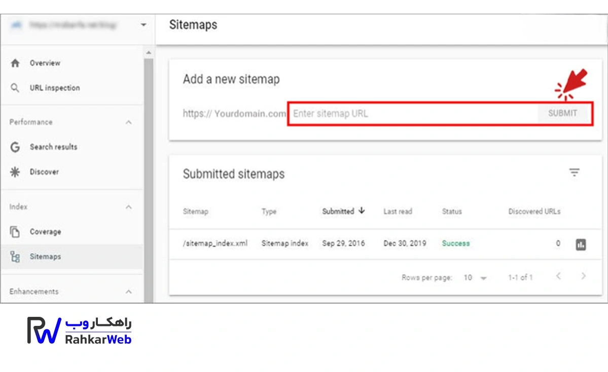 مرحله‌به‌مرحله ثبت سایت در موتور جستجوی گوگل - ثبت نقشه سایت (Submit Sitemap)